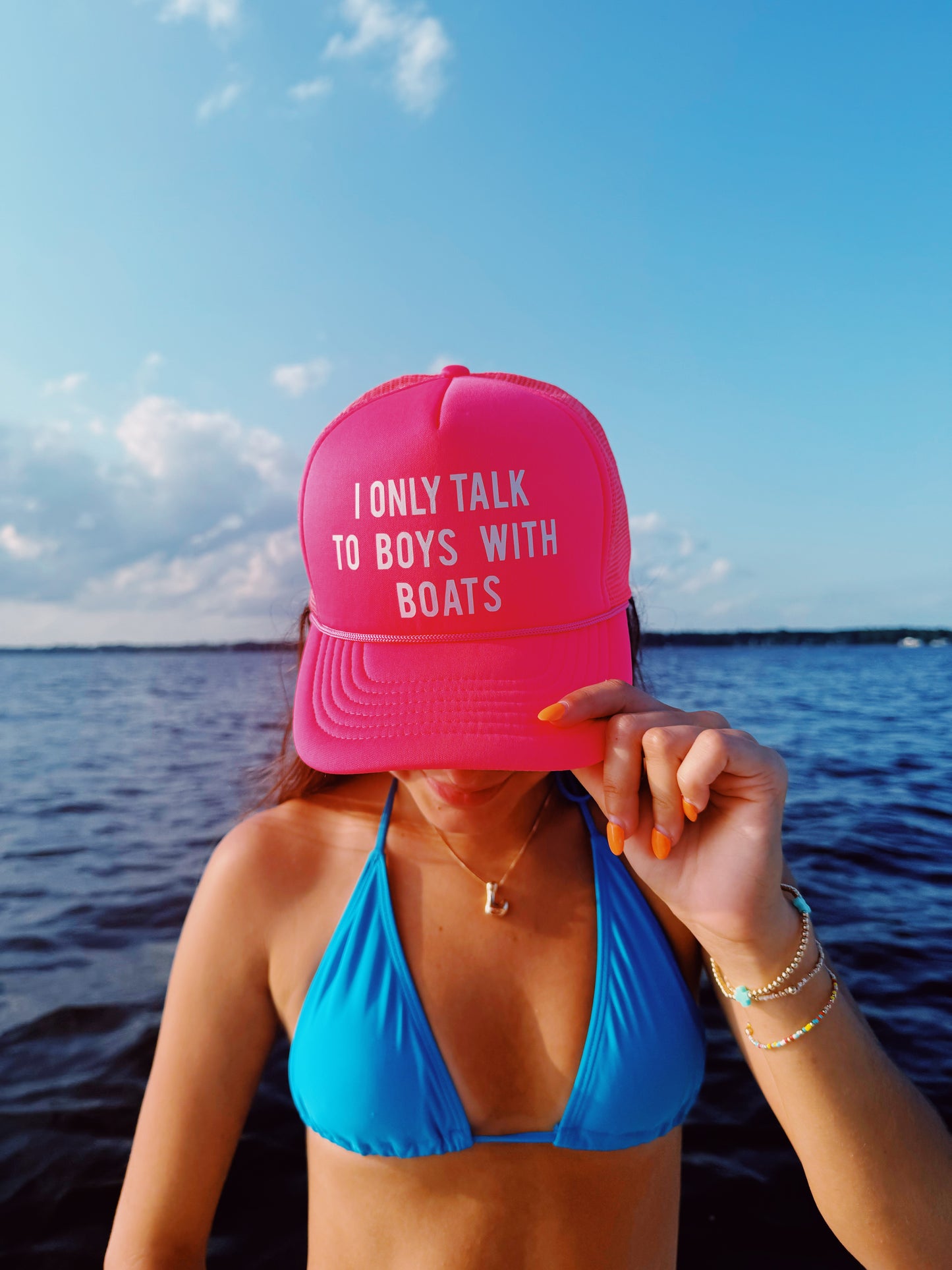 I Only Talk To Boys With Boats - Trucker Hat