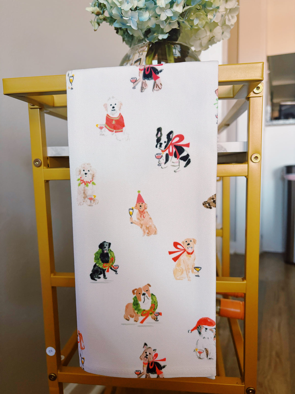 Dog Holiday - Tea Towel