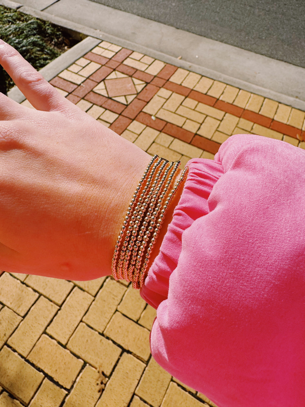 Gold Beaded Bracelet
