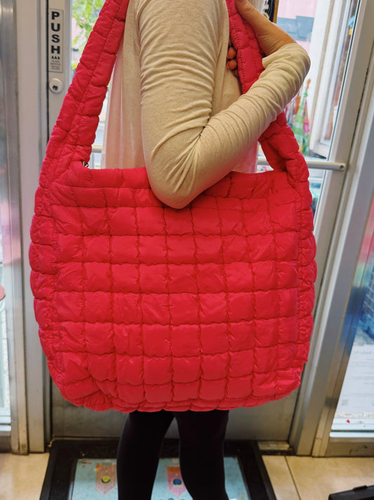 Hot Pink - Puff Bag