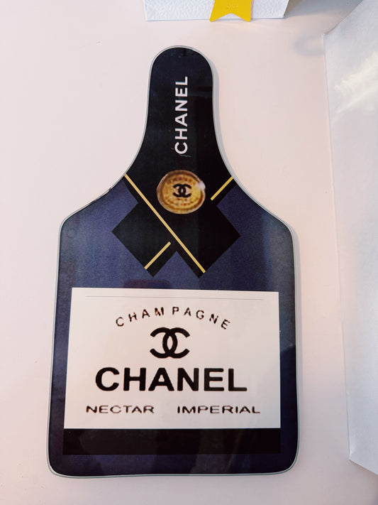 Champagne Tray - Black and Gold