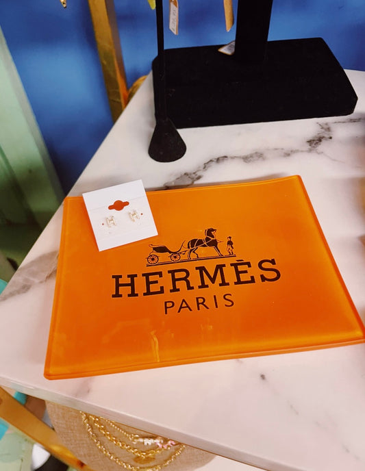 Orange Paris Tray