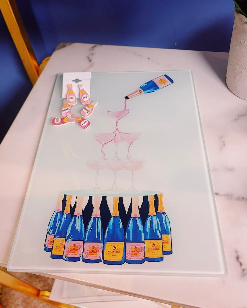 Champagne party display tray