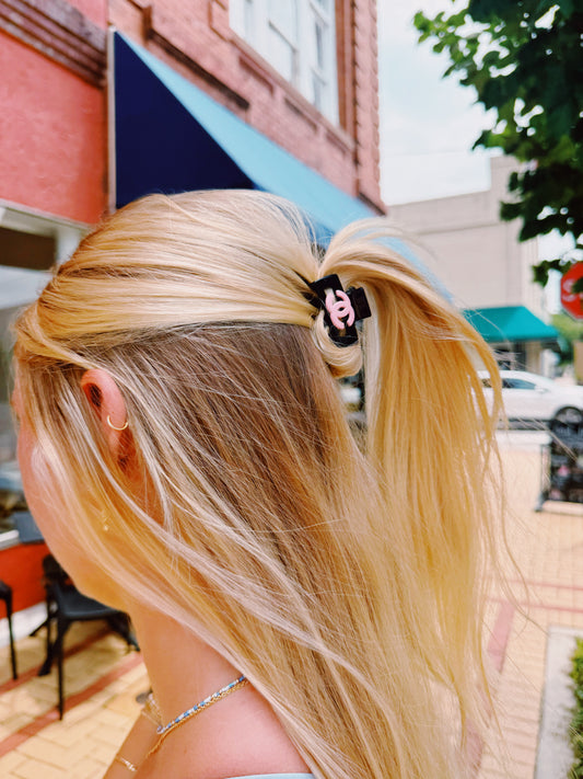 Black & Pink - Mini Hair Clip